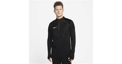 nike drill top heren zwart|Nike Strike Men's Therma.